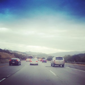 Typical view during our drives around the Bay Area