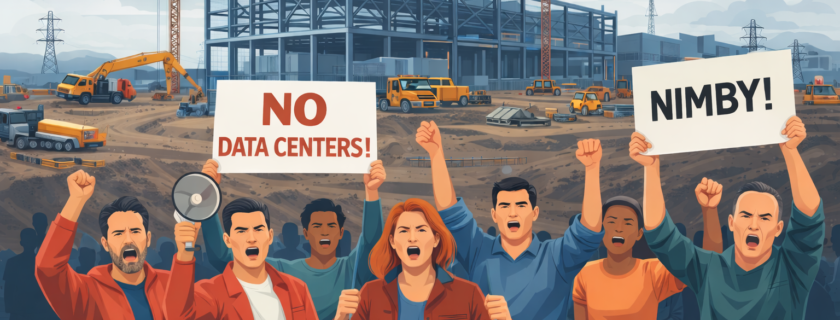 The Middle Decides: Understanding Community Sentiment and Polling in Data Center Development