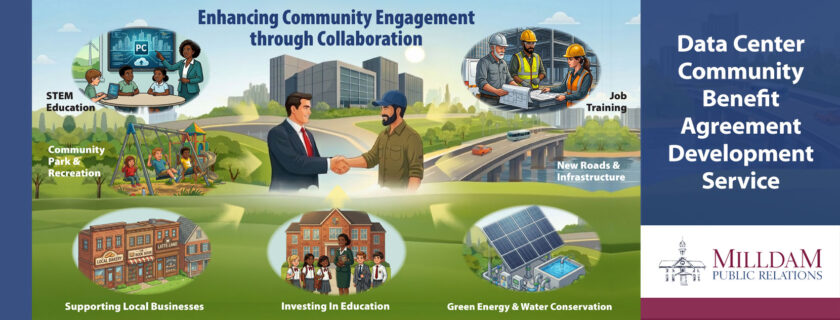 Milldam Public Relations Launches Data Center Community Benefit Agreement Development Service